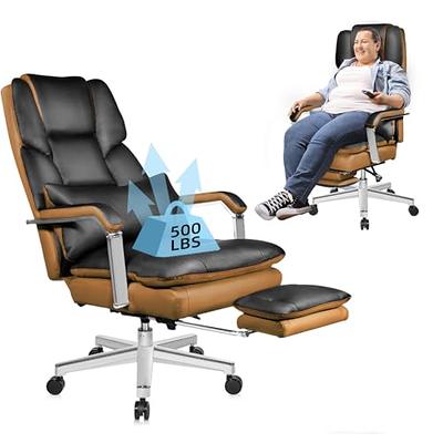 EMIAH Ergonomic Executive Office Chair Big and Tall Reclining Office Chair  with Footrest and Lumbar Support Computer Rolling Desk Chair Electric High