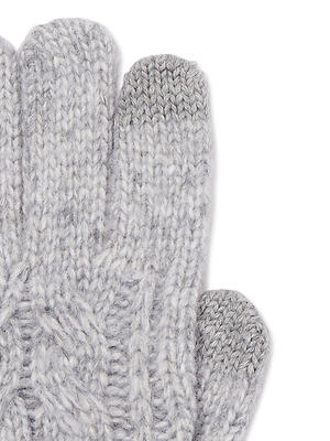 Time and Tru Women's Gloves with Faux Fur Cuff 