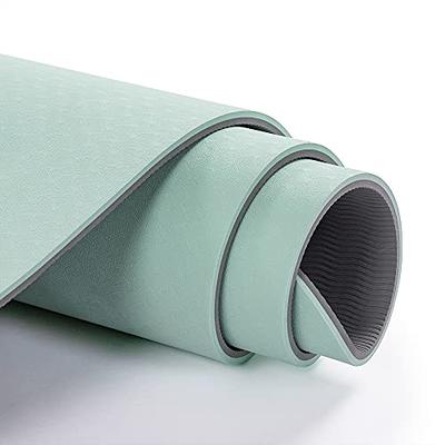 Mat Block Yoga Mat with Non-Slip 1/4 Thick Anti-Tear, High Density TPE  Eco-Friendly Foam Material for Home, Pilates and Floor Exercises & Fitness