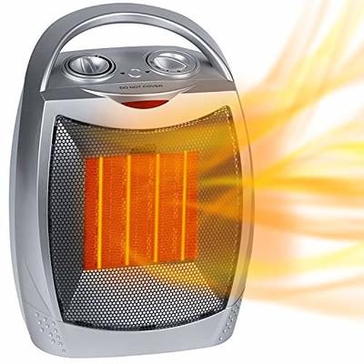  Dr.Prepare Small Space Heater for Indoor Use, 600W Electric  Ceramic Heater, Portable Desk Heater for Office Bedroom, Fast Heating,  Tip-Over & Overheat Protection, Mini Personal Heater for Home Room : Home