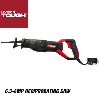 Hyper Tough 12 Amp Corded 7-1/4 inch Circular Saw with Steel Plate Shoe,  Adjustable Bevel, Blade & Rip Fence 