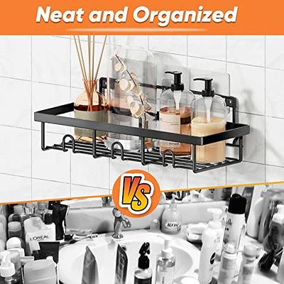 ODesign Adhesive Shower Caddy Basket Shelf with Hooks for Shampoo Razor  Soap Dish Holder Kitchen Bathroom Apartment Home Organizer No Drilling Wall  Mounted Stainless Steel Rustproof - 3 Pack - Yahoo Shopping