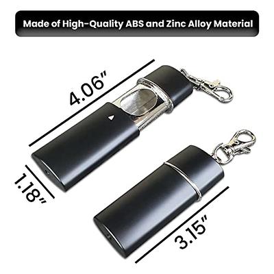 Cute Small Metal Tube Container - Airtight Water Proof and Smell Proof - Perfect for Purse Pocket Travel (Silver, Small)