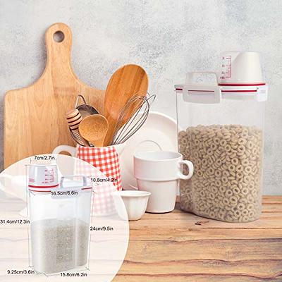 Cereal Containers, Small Rice Airtight Bucket, Transparent