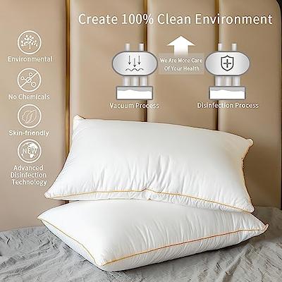 HomeMate Bed Pillows for Sleeping-Queen Size(20''x28'') Set of 4 Pillows  Allergy Friendly Microfiber Shell Fluffy Down Alternative Filling Pillow  Suitable Back Stomach or Side Sleepers,White - Yahoo Shopping