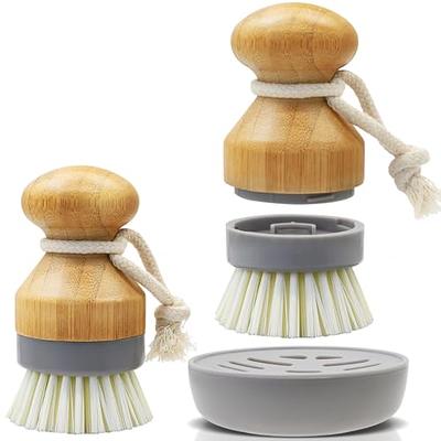 Norpro 2in1 Dish Scrub Brush Dishes Cleaning Scrubber Wand and Pot