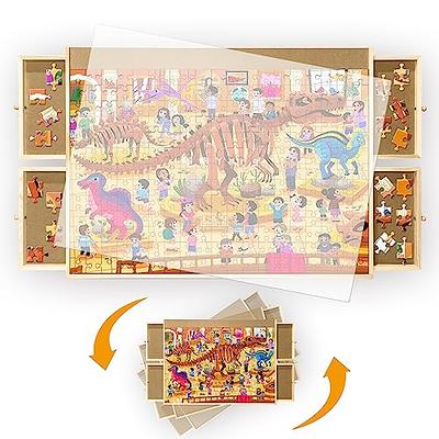 2000 Piece Wooden Jigsaw Puzzle Board with 6 Drawers, 41 X 30 Puzzle  Keeper Board with Cover for Adults and Kids, Puzzle Storage Trays for 1500,  1000, 500, Portable Puzzle Tables. - Yahoo Shopping