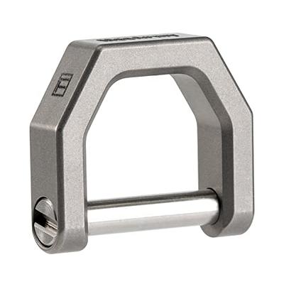 Octagon Titanium TC4 Ti Pocket Hook Keychain Keyring ring Key