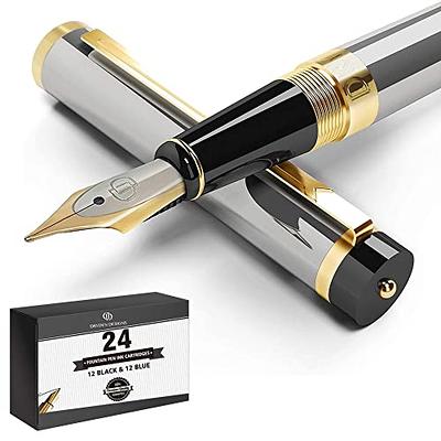 Wordsworth & Black Premium Fountain Pen Set Comes With 24 Ink