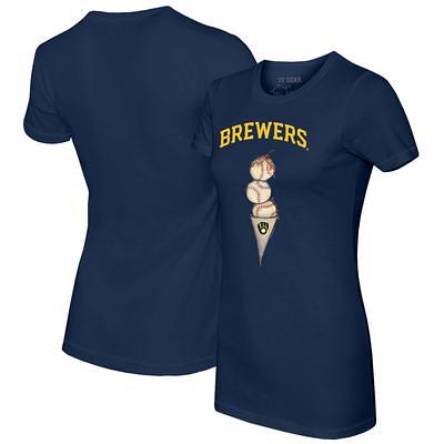 Milwaukee Brewers Tiny Turnip Women's Baseball Love Raglan 3/4