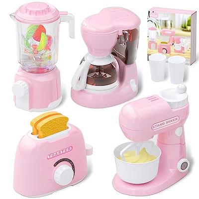 NETNEW Play Kitchen Home Appliances Kids Pretend Toys for Girls 3-6 Years  Coffee Maker and Toaster 