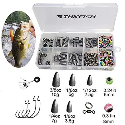 29PCS Bullet Fishing Weight Sinkers Kit Worm Weights Assorted Slip Fishing  Sinker Texas rigs for Trout Bass Fishing Tackle - AliExpress