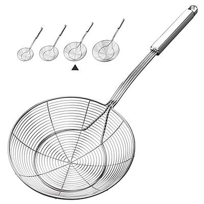 Stainless Steel Spider Skimmer Strainer Heat Resistant Solid Long