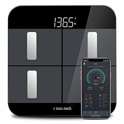 Scales for Body Weight and Fat, Lescale Large Display Weight Scale, High Accurate  Body Fat Scale Digital Bluetooth Bathroom Scale for BMI Heart Rate, 15 Body  Composition Analyzer Sync with Fitness App