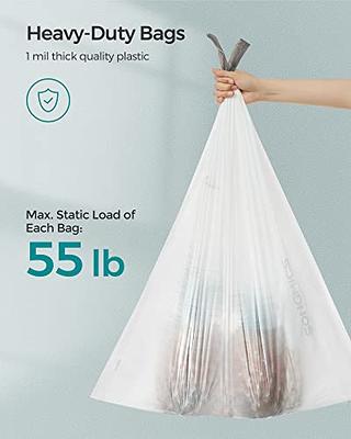 1.3 Gallon 220pcs Strong Drawstring Trash Bags Garbage Bags by