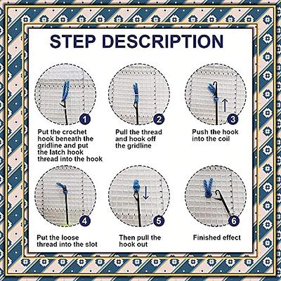 Latch Hook Kits Round Rug Canvas Handmade Needlework Supplies - Pig 