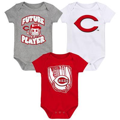 Cincinnati Reds Team Spirit White Ribbed Bodysuit