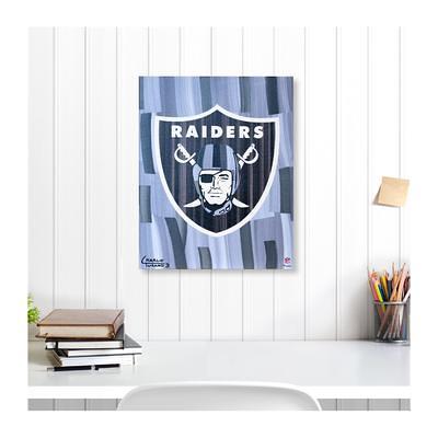 Davante Adams Las Vegas Raiders Stretched 20 x 24 Canvas Giclee Print -  Designed and Signed by Artist Brian Konnick - Limited Edition of 25