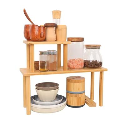 JayRex Kitchen Countertop Organizer Counter Shelf 2 Tier Separable