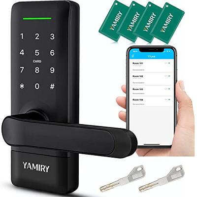 NCSEN Digital Keyless Entry Door Lock with Handles, Keypad