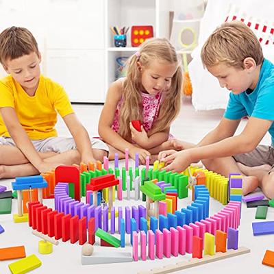 Colorful Wooden Dominoes Block Set with 200 Blocks- Classic Educational Game,  1 unit - Fry's Food Stores