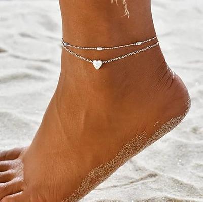 Exquisite 18K Gold Bracelet Anklets Letter Anklets for Women Men Initial  Gold Leg Chain Letter Ankle Bracelet A-Z Alphabet Anklet Jewelry Gifts Bracelet  Anklet