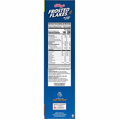 Kellogg's Frosted Flakes Breakfast Cereal, 8 Vitamins and Minerals