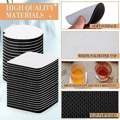 4 x 4 White Sublimation Fabric Top Coasters 1/4 thick