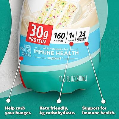 Premier Protein Shake 30g Protein 1g Sugar 24 Vitamins Minerals Nutrients  to Support Immune Health For keto diet , Chocolate, 11.5 Fl Oz (Pack of  12)