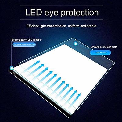 A4 LED-Light Pad, Portable Ultra-Thin Light Box with Dimmable