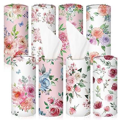 8 Pack Boho Car Tissue Holder, Car Tissues Cylinder with 3-Ply