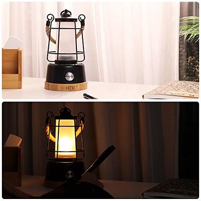 Outdoor Patio Hanging Lantern, Waterproof Rechargeable Lantern