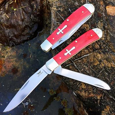 EZKIT Small Pocket Knife, EDC Knife with Stainless Steel and Wood Handle, Small  Knife, Blade Length 2in - Yahoo Shopping
