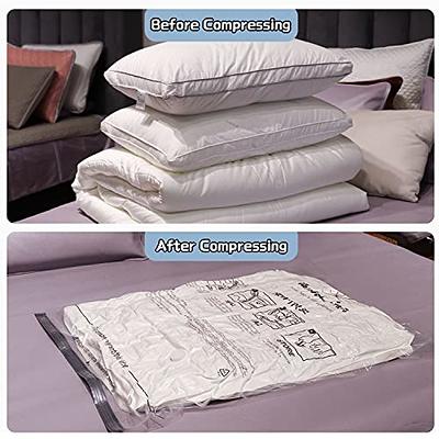 Vacuum Storage Bags, 10 Large Space Saver Bags Seal with Pump, Sealer for  Clothes, Comforters, Blankets, Bedding