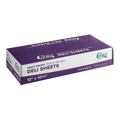 Interfolded Deli Sheets, 10.75 x 10, Standard Weight, 500 Sheets