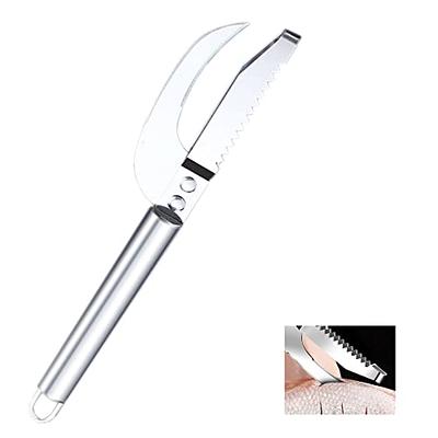 Ddassi （2pcs） Fish Scale Knife Cutting/Scraping/Digging 3 in 1, Stainless  Steel 3 in 1 Fish Maw Knife, Multi-Function Serrated Fish Scaler, Fish  Peeler, Belly Digging Fish Cleaning Tool - Yahoo Shopping