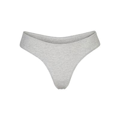 SKIMS Dipped Thong, Grey, Medium