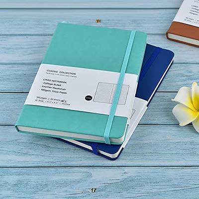 Lined Journal Notebook -365 Pages A5 Thick Journals for Writing College  Ruled Notebook, Hardcover Leather Journal for Women Men, Daily Journal