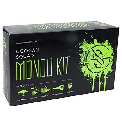 Catch Co Googan Squad Bass Fishing Mondo Kit  Flat Banger, Zinger, Juicee  Jig, Necko Sun Mask and Googan Baits Krackin' Craw - Yahoo Shopping