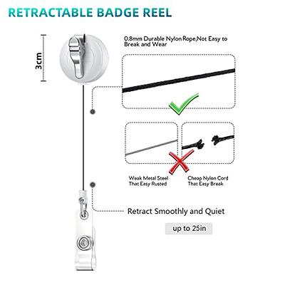  QREEL - 2 Pack - Retractable ID Name Badge Holder