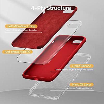 Miracase Ultra Slim Designed for iPhone SE Case 2022(3rd Gen)/iPhone SE 2020  Case(2nd Gen)/iPhone 7 Case/iPhone 8 Case with Screen Protector,  Multi-Color Silicone Shockproof Phone Case(Glossy Red) - Yahoo Shopping