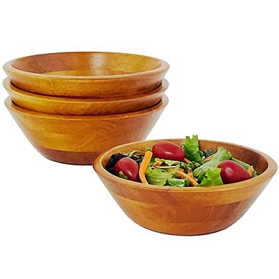 Individual Wood Salad Bowl Sets