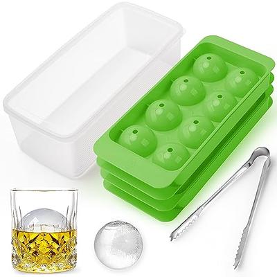 Ice Ball Molds, Large Whiskey Bourbon Ice Cube Round Mold Ball Tray for  Whiskey Cocktails (3 Pack) Black - Yahoo Shopping