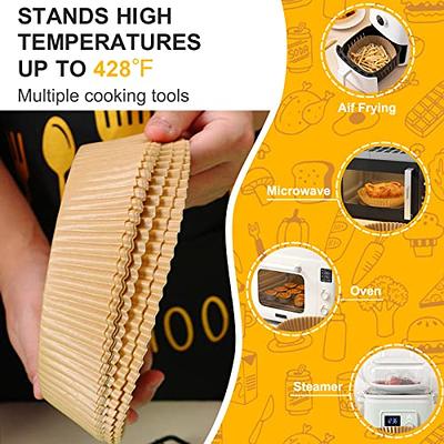 UHOUSE 120PCS Square Air Fryer Disposable Paper Liner, 7.9 inch Non-stick  Air Fryer Disposable Liners, Food Grade Parchment,Baking Paper for Air  Fryer