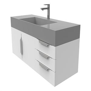 Dorel Living Monteray Beach 24 inch Bathroom Vanity, Gray