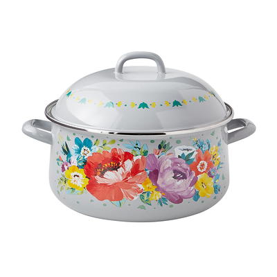Cuisinart 7 Qt Round Casserole, Covered, Enameled Provencial Blue