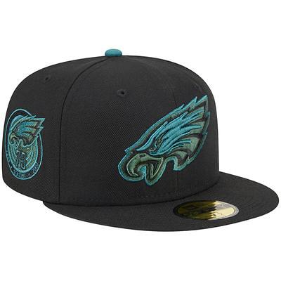 Philadelphia Eagles Sideline 9FIFTY Snapback Hat - Black/ White Ink