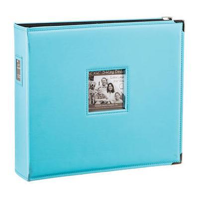 Pioneer Photo Albums T-12JF 12x12 3-Ring Binder Sewn Leatherette Silver  Tone Corner Scrapbook (Pink)