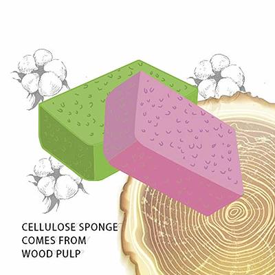 GREENET Cellulose Large Sponges for Cleaning, Multi-use Scrub, for Car,  Boat and Kitchen, Pack of 3, Yellow, Environmentally Safe Biodegradable