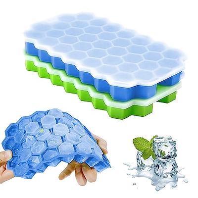 Silicone Pop Out Ice Cube Trays 2pk - Blue